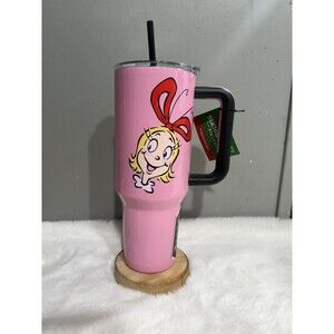🔥 Limited🔥 NEW 40oz Cindy Lou Who GRINCH Stainless Steel Tumbler!